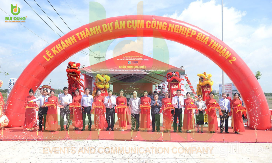 "Cho thuê thiết bị sự kiện lễ khánh thành Cụm Công Nghiệp Gia Thuận 2"