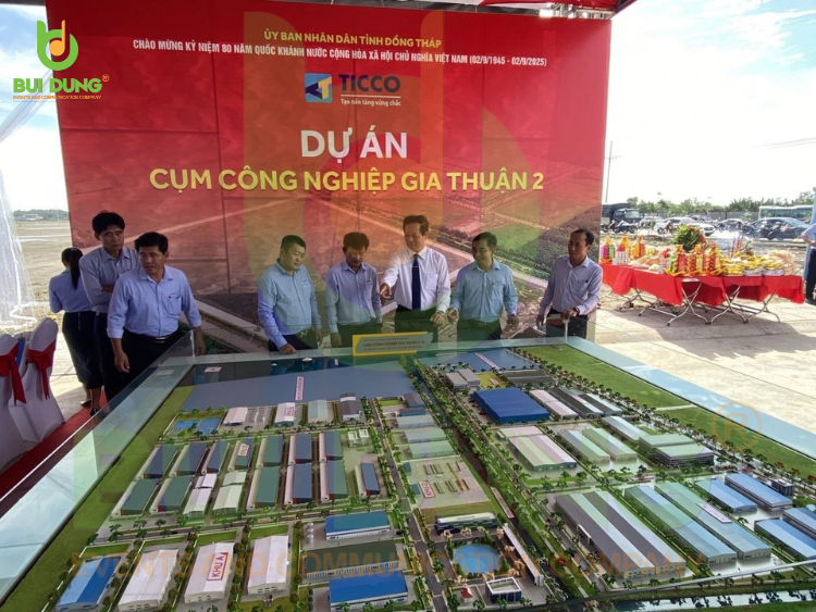 "Cho thuê thiết bị sự kiện lễ khánh thành Cụm Công Nghiệp Gia Thuận 2"